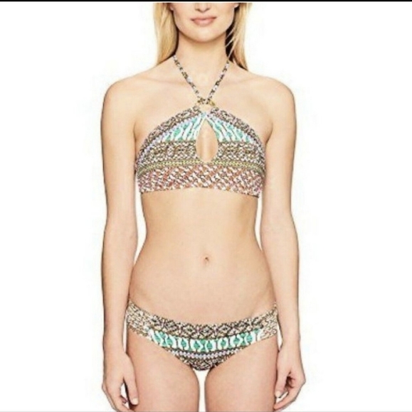 NWOT Trina Turk Macrame Pattern Bikini Bottoms Sz. M - Picture 2 of 6